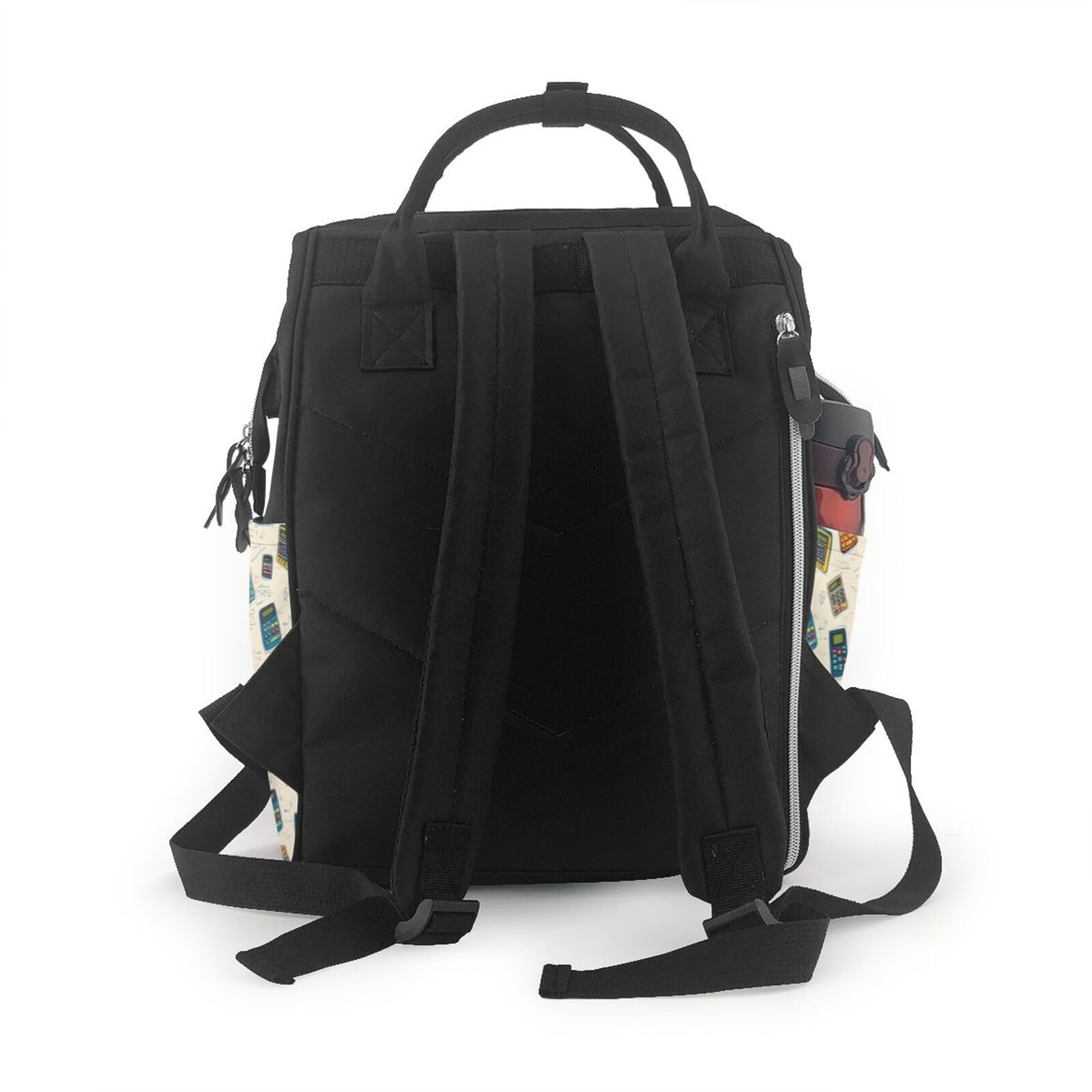 Wickeltasche mit Retro-Taschenrechner-Muster, Rucksack, Kleinkind, Baby, Mädchen, Jungen, Wickeltasche für Mama, Papa, Mama, Reisetaschen, Babytaschen für Damen und Herren