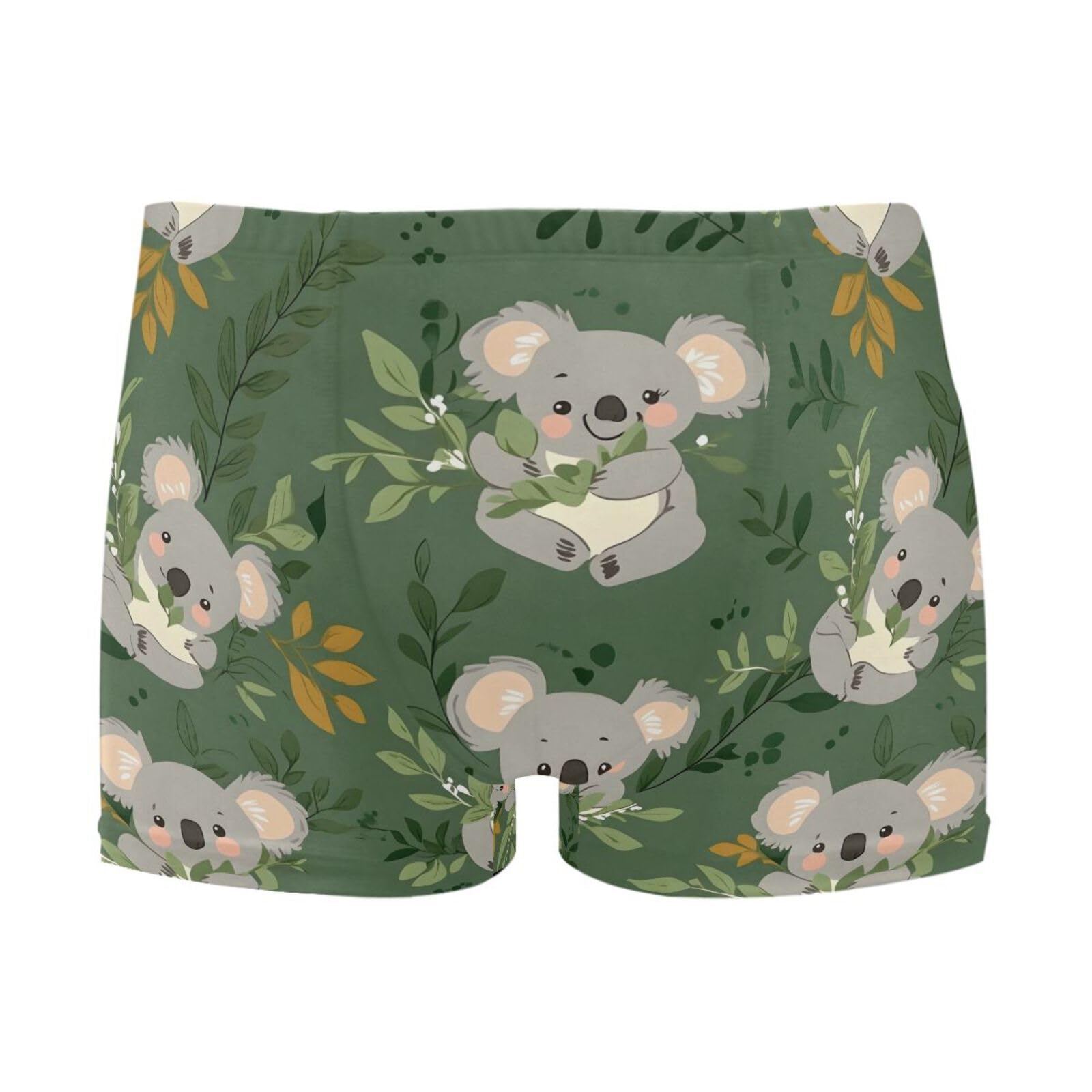 Mens Swim Trunks Cute Koala Tropical Square Leg Swimwear Bathing Suits Swimsuit for Men XL 202b8275