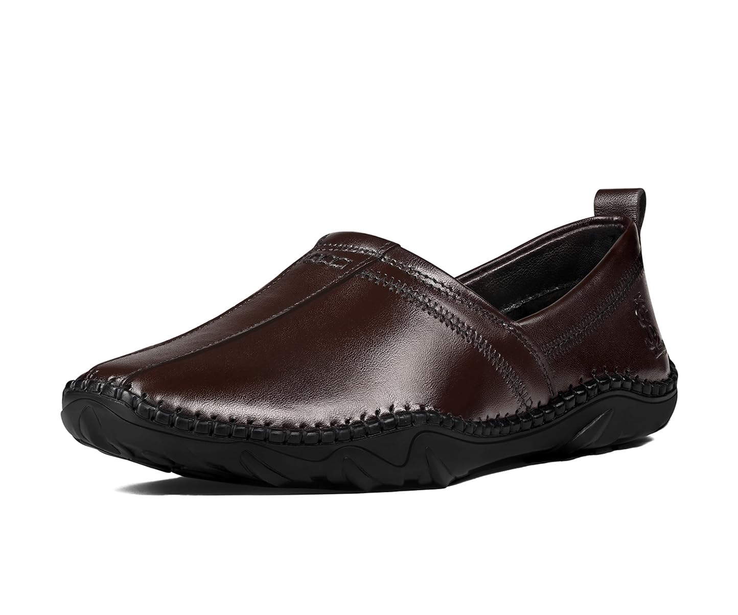 louis stitch Men’s Ethnic Slip On Mojaris | Genuine Leather Stylish Nagra Juti for Men | Lightweight and Comfortable Stylish Stitched Jutis and Mojaris for Kurta Pajama | LSAXNGST-picture-18