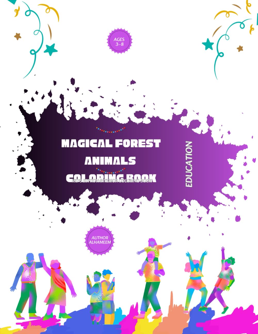 Magical Forest Animals Coloring Book for Kids Ages 3–8: Whimsical Woodland Creatures & Fun Adventures for Creative Kids