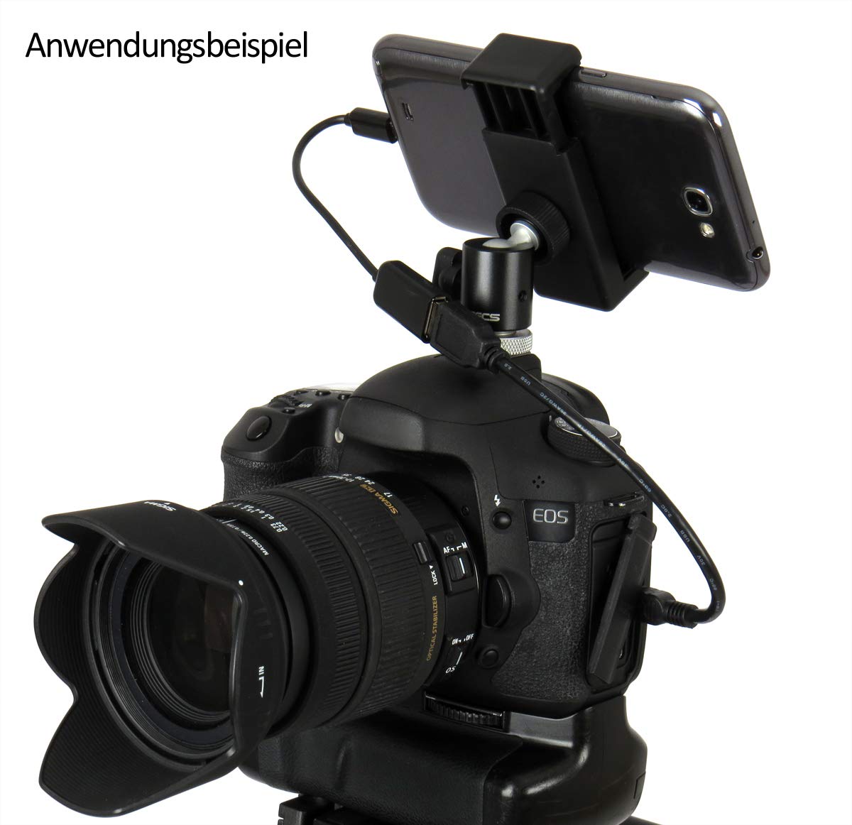 Photecs Mini Stativkopf Pro - Kompakter Kugelkopf Mit 3 Montageoptionen Für Kameras Bis 2kg