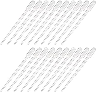 Txibi 200PCS 2ML Disposable Plastic Transfer Pipettes for Fruit Cream Essential Oils Graduated Transfer Pipettes