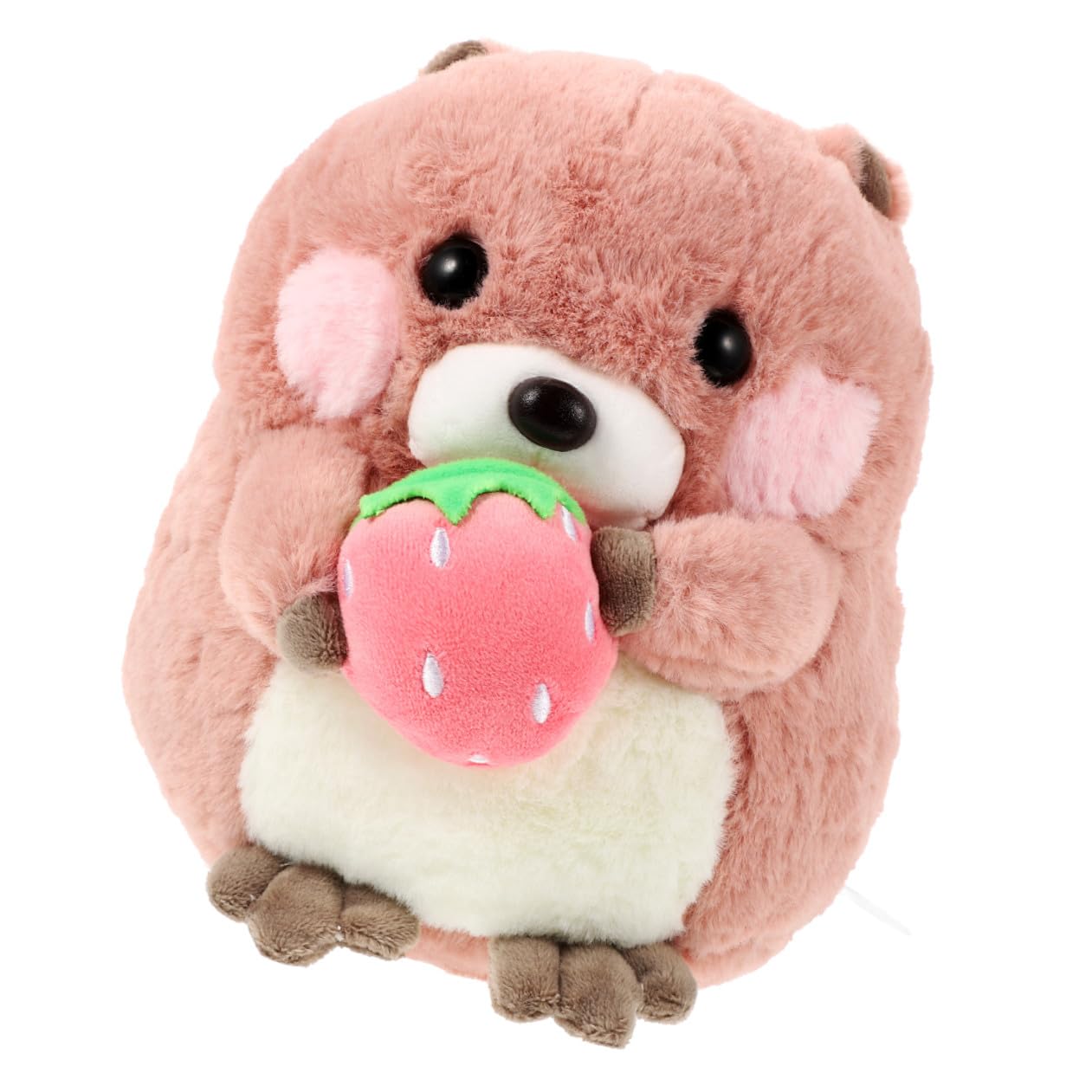 Muñeco y PP Cotton Rosa de Peluche de Felpa 1 Pieza de Marmota | Detalles Finos, Tacto Suave y Abrazable, Resistente Deformación, Decoración para Hogar y Coche