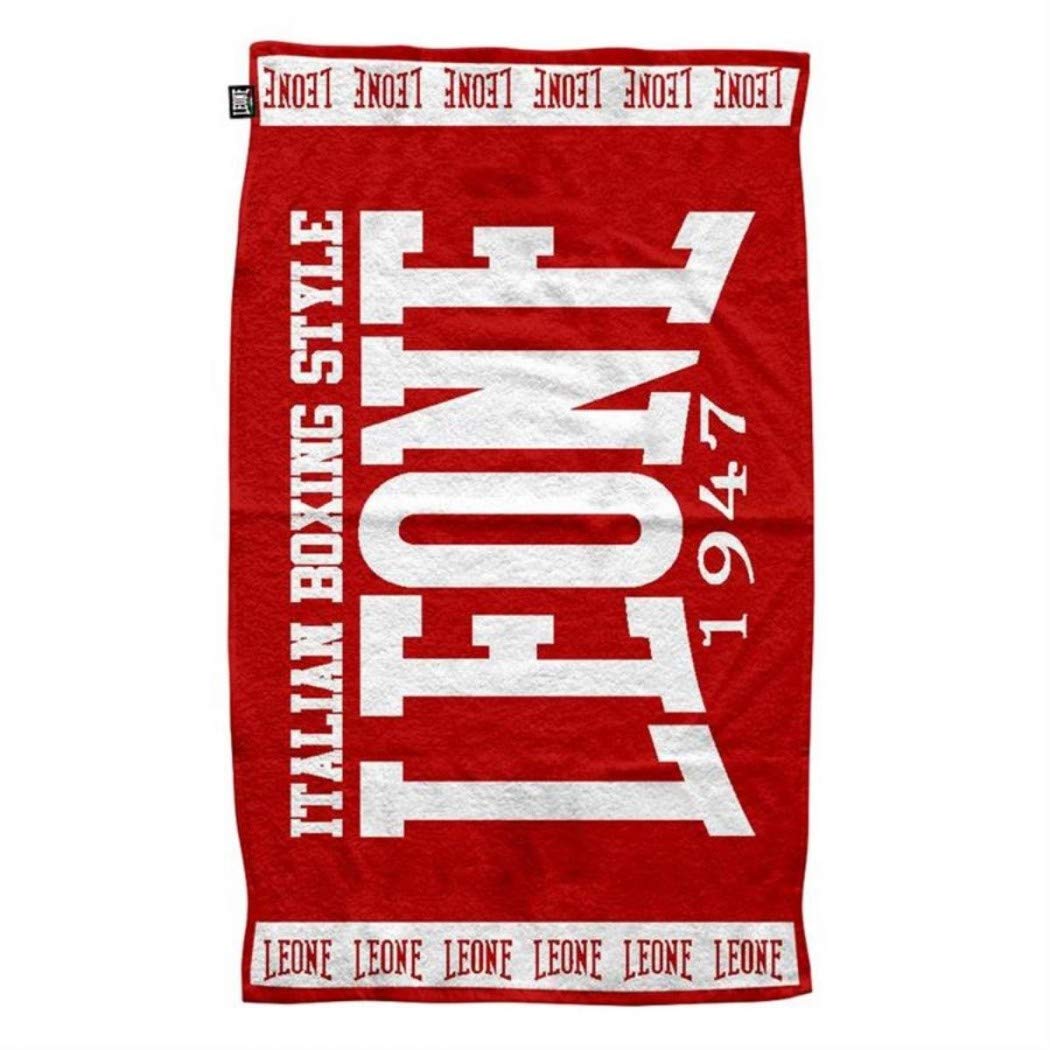 Toalla De Gimnasio LEONE 1947 - Toalla Grande De Rizo Jacquard Para Deportes De Contacto | Tamaño 150x80 Cm, Unisex Adulto, Color Negro