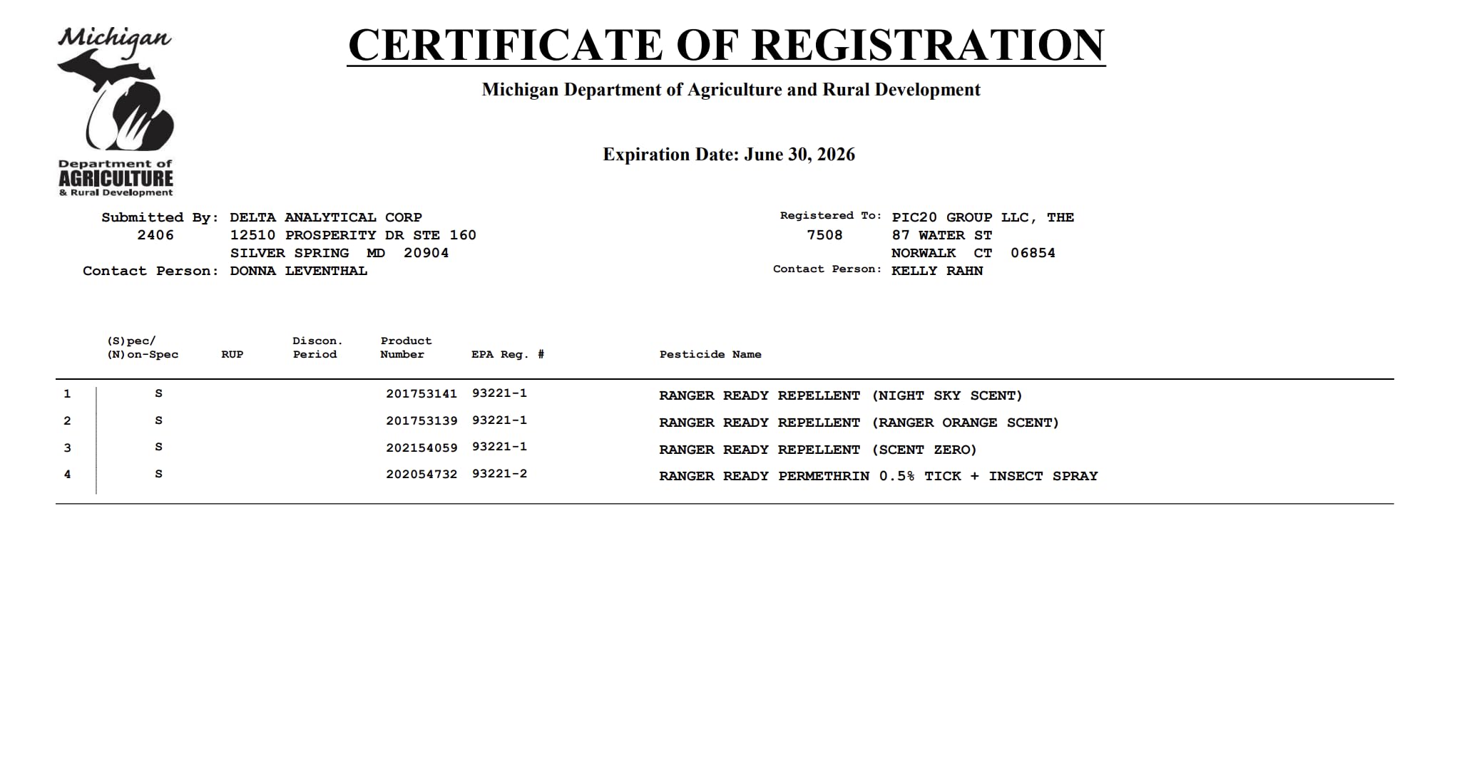 Ranger Ready Picaridin Insect Repellent, Ranger Orange Scent - DEET-Free Travel Size Bug Spray (3.4 Oz, Pack of 1)