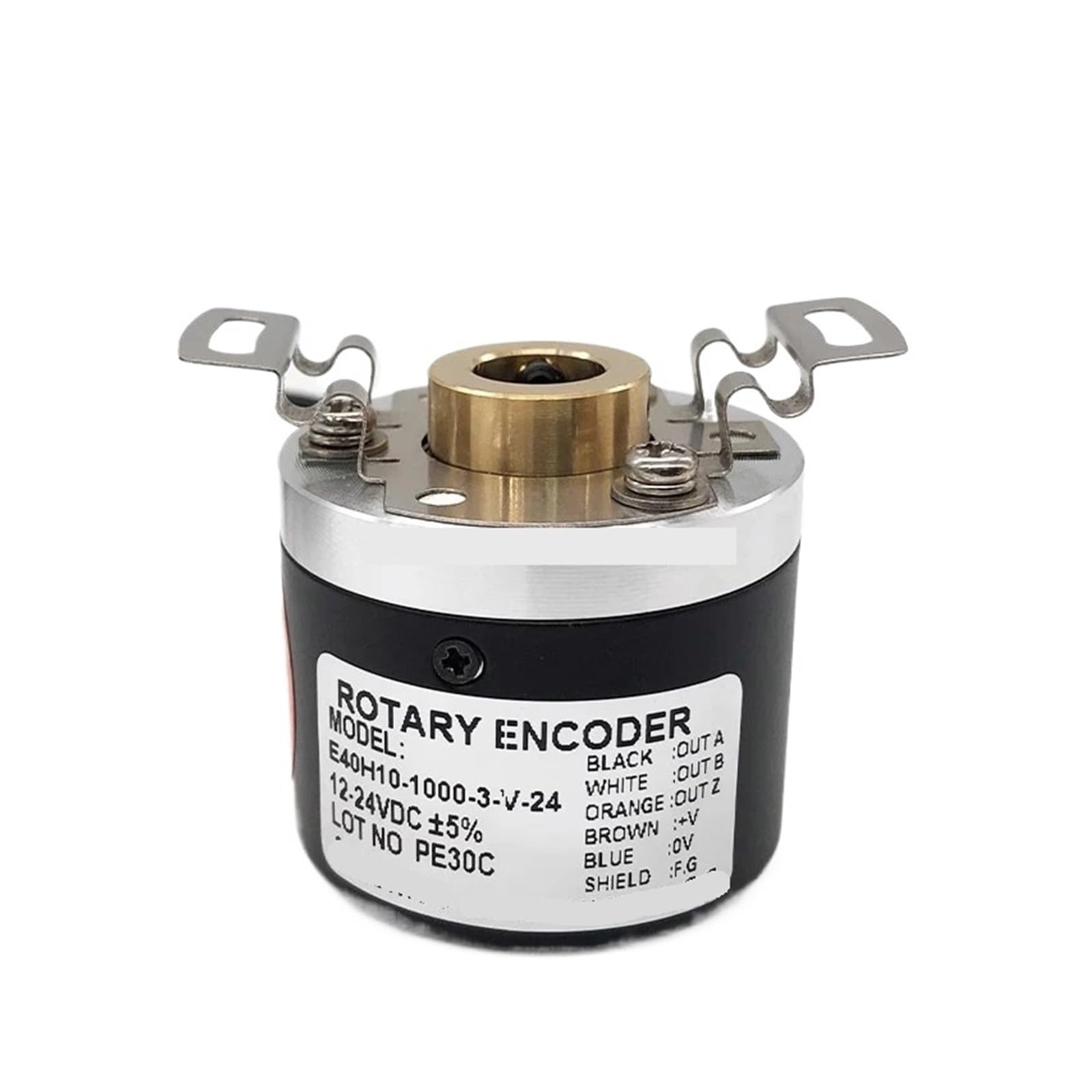 Encodeur rotatif E40H12 haute résolution 2500 impulsions axe 12mm