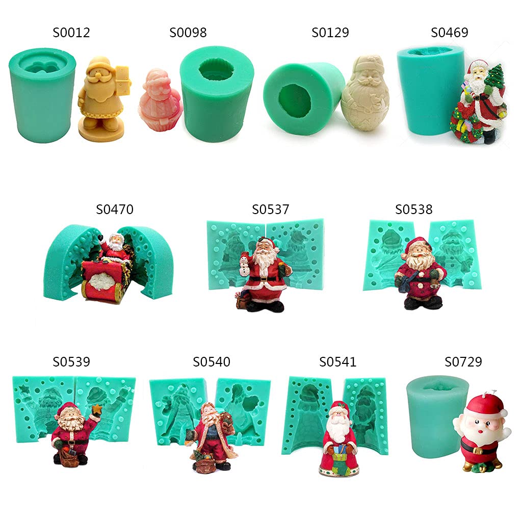 Moule à savon en silicone pour décoration d'intérieur Motif Père Noël