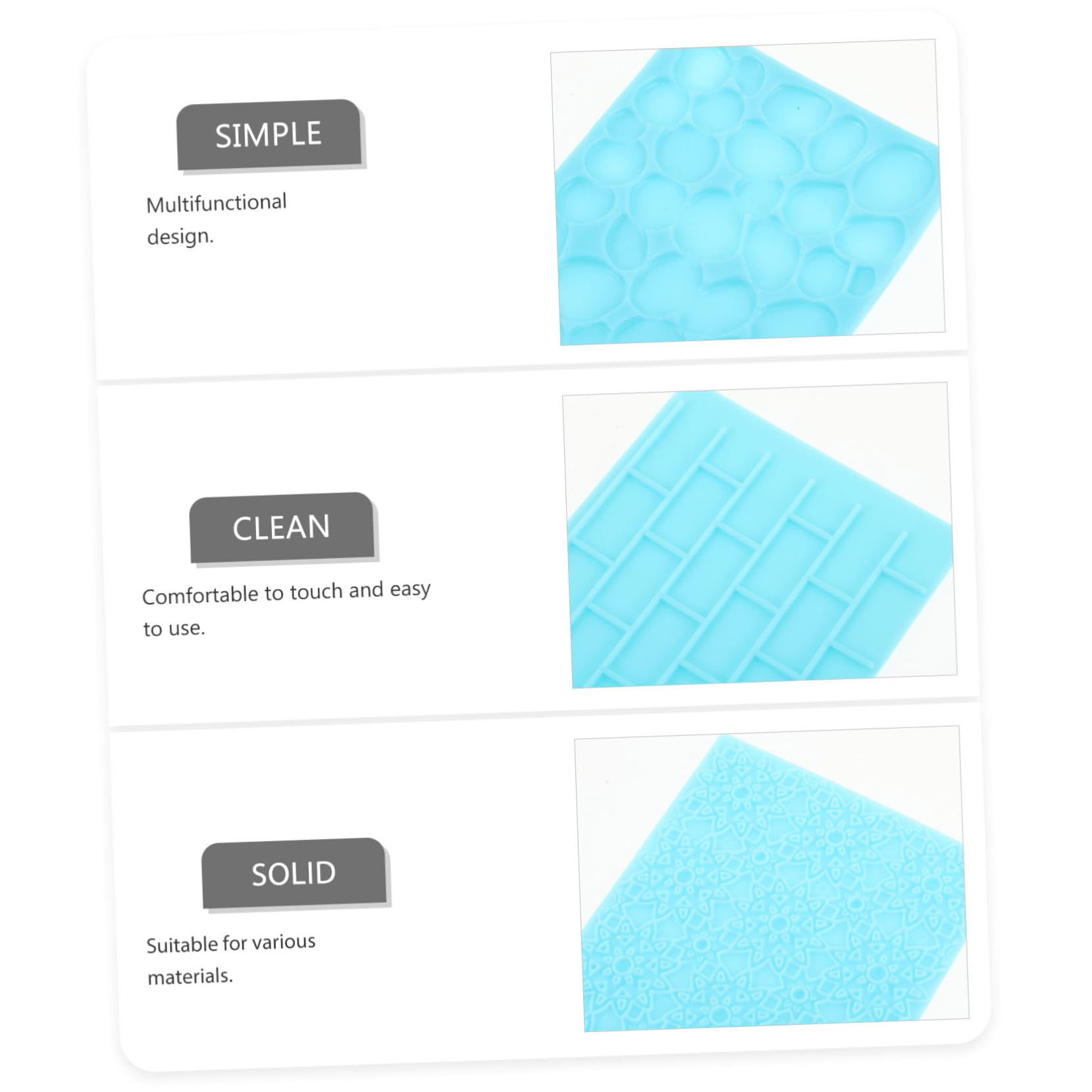 Uonlytech 5 Series Herramientas De Educación Temprana Estera Elaboración Sellos De Arcilla Plastilina Artesanía Modelado Accesorio De Arcilla El Plastico 6 Piezas X 5