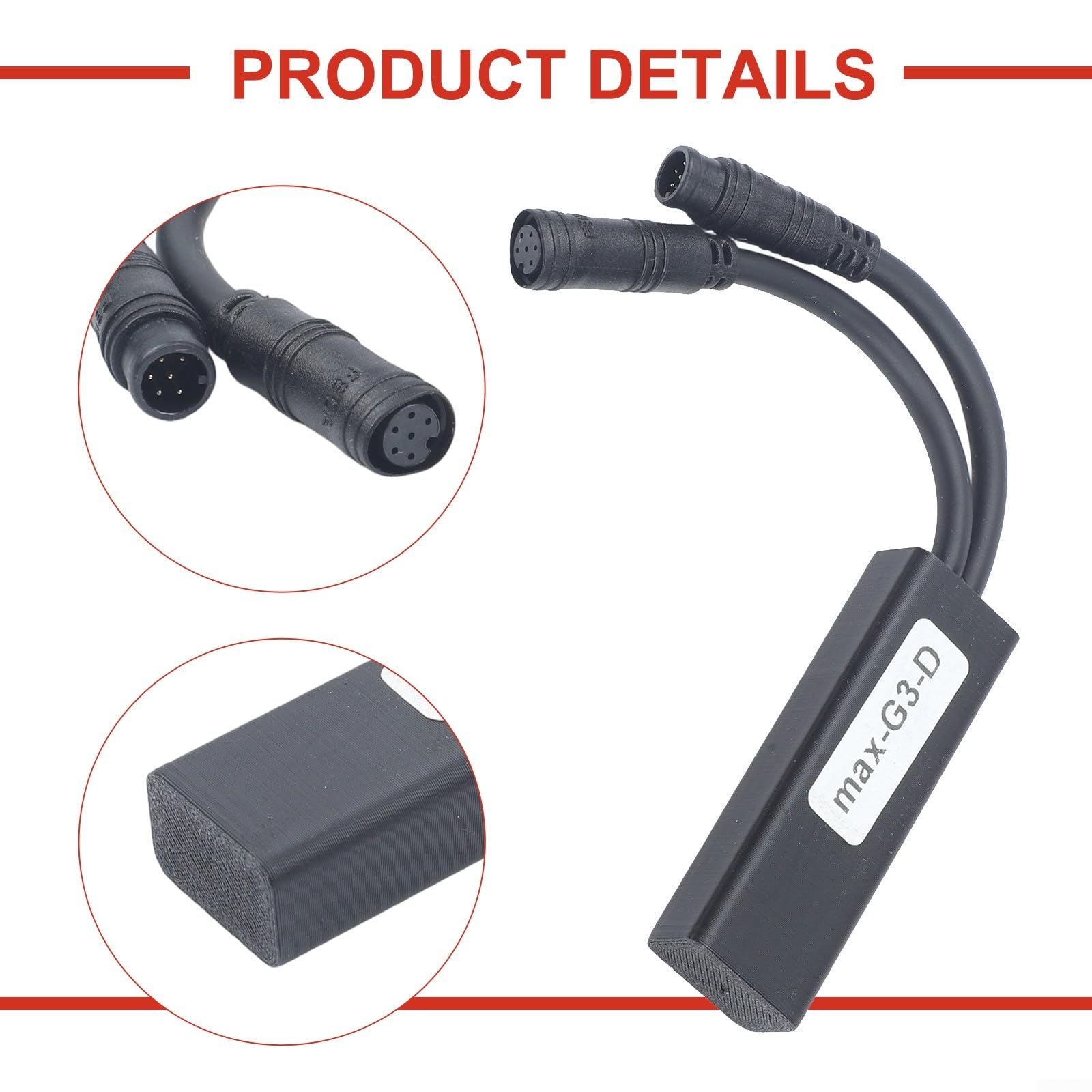 Câble de déverrouillage pour scooter électrique Ninebot Max G3 40 km/h, délimiteur de vitesse 40 km/h, connecteur 6 broches, protection en PVC, outil de dérivation (A-européen)