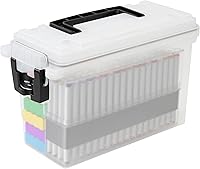 Vista 20 de Caja de almacenamiento de municiones Sheffield 12629, cajas de campo apilables de.30 calibre, resistentes al agua y al polvo, caja de almacenamiento