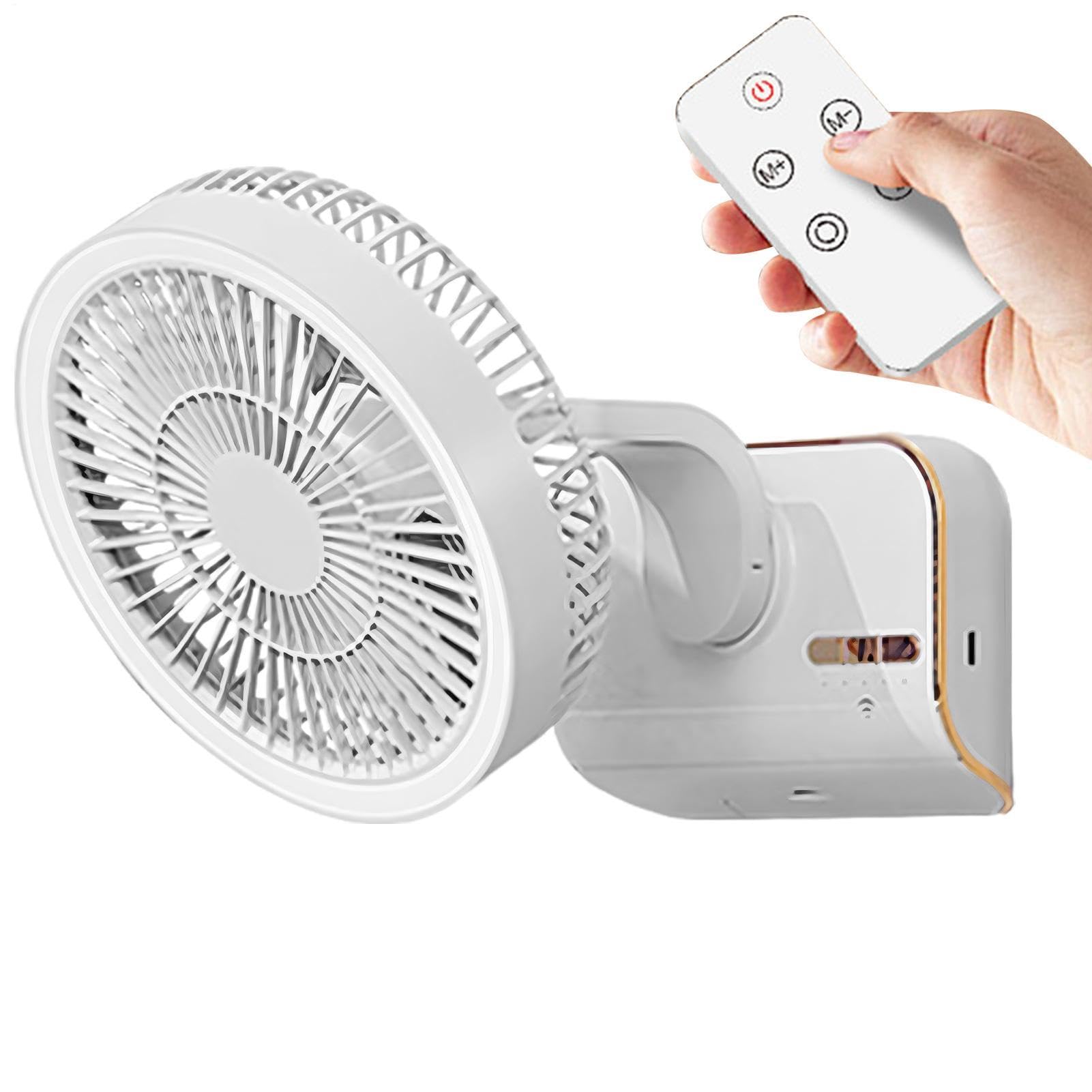 Ventilatore silenzioso da parete, con telecomando, oscillante a sinistra e a destra, indispensabile per la stagione calda, per camera da , comodino, mensola, soggiorno