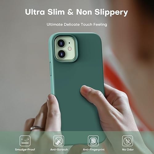 Vista 264 de TOCOL - Funda 5 en 1 para iPhone 11, con 2 protectores de pantalla + 2 protectores de lente de cámara, funda delgada de silicona líquida a prueba