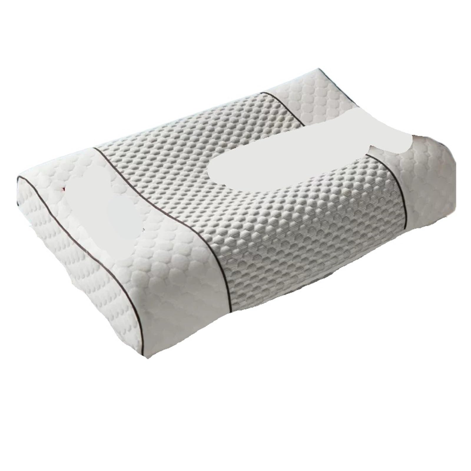 PJFCEWFDGX Pillow Slow Rebound Memory Foam Protector 1PC(Light Grey)
