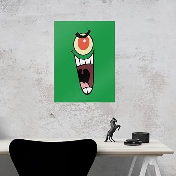 Spongebob Plankon Face Wall Art Picture Paper Poster Decor Home Decoration