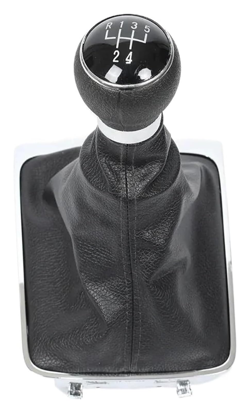 UTONGMU Manual Gear Shift Knob for VW for Passat B6 2005-2012 5 6 Speed Manual Gear Shift Knob Lever Stick Shifter Gaiter Boot Cover Leather(Plastic,5 Speed)