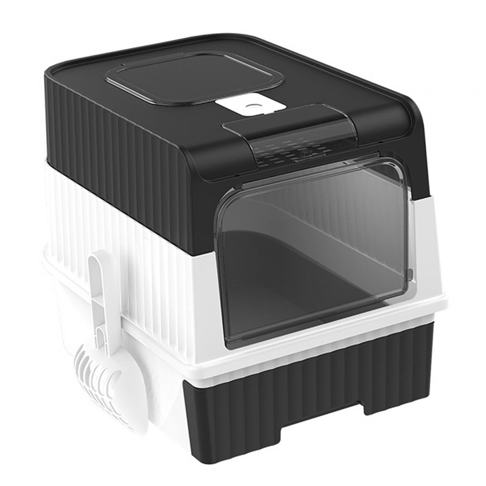 Arenero Plegable Grande para Gatos con Tapa, Totalmente Cerrado Y Fácil de Limpiar, Desmontable Y Fácil de Quitar.