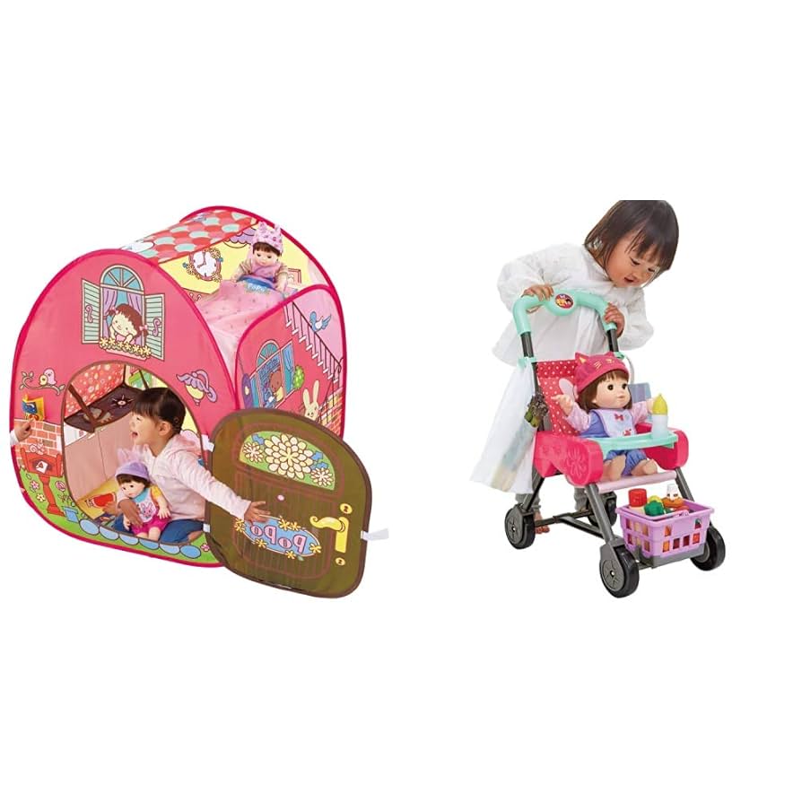 ぽぽちゃんお道具シリーズ ピンポーン♪&amp;おしゃべりつき 2階だてぽぽちゃん家 mxn26g8 Amazon.co.jp: ピープル ぽぽちゃんお道具シリーズ ピンポーン
