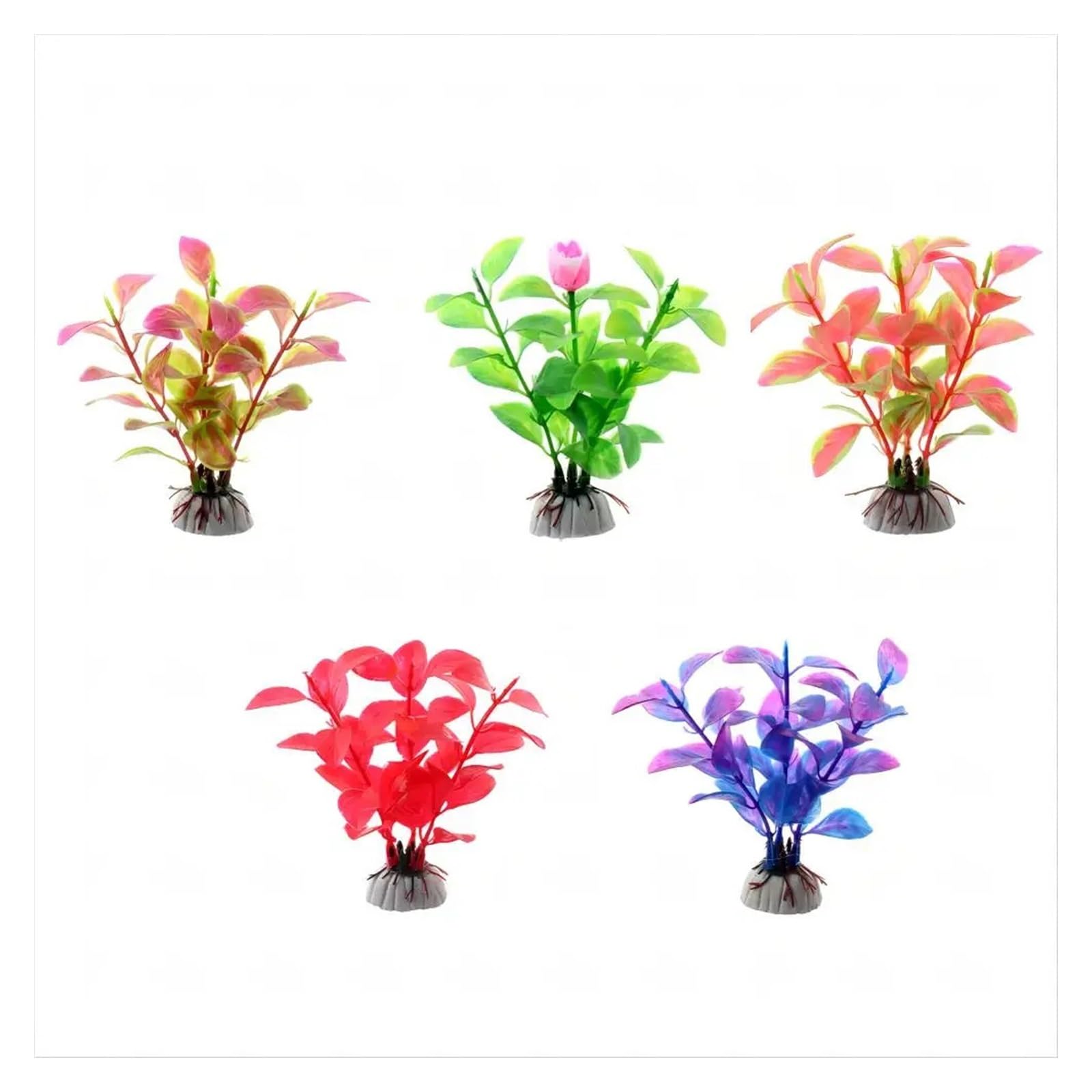 JTKSSCS Aquarium Plants 5PCS Plastic Fish Tank Decoration Artificial Aquatic Plants Aquarium Landscaping Simulation Plant