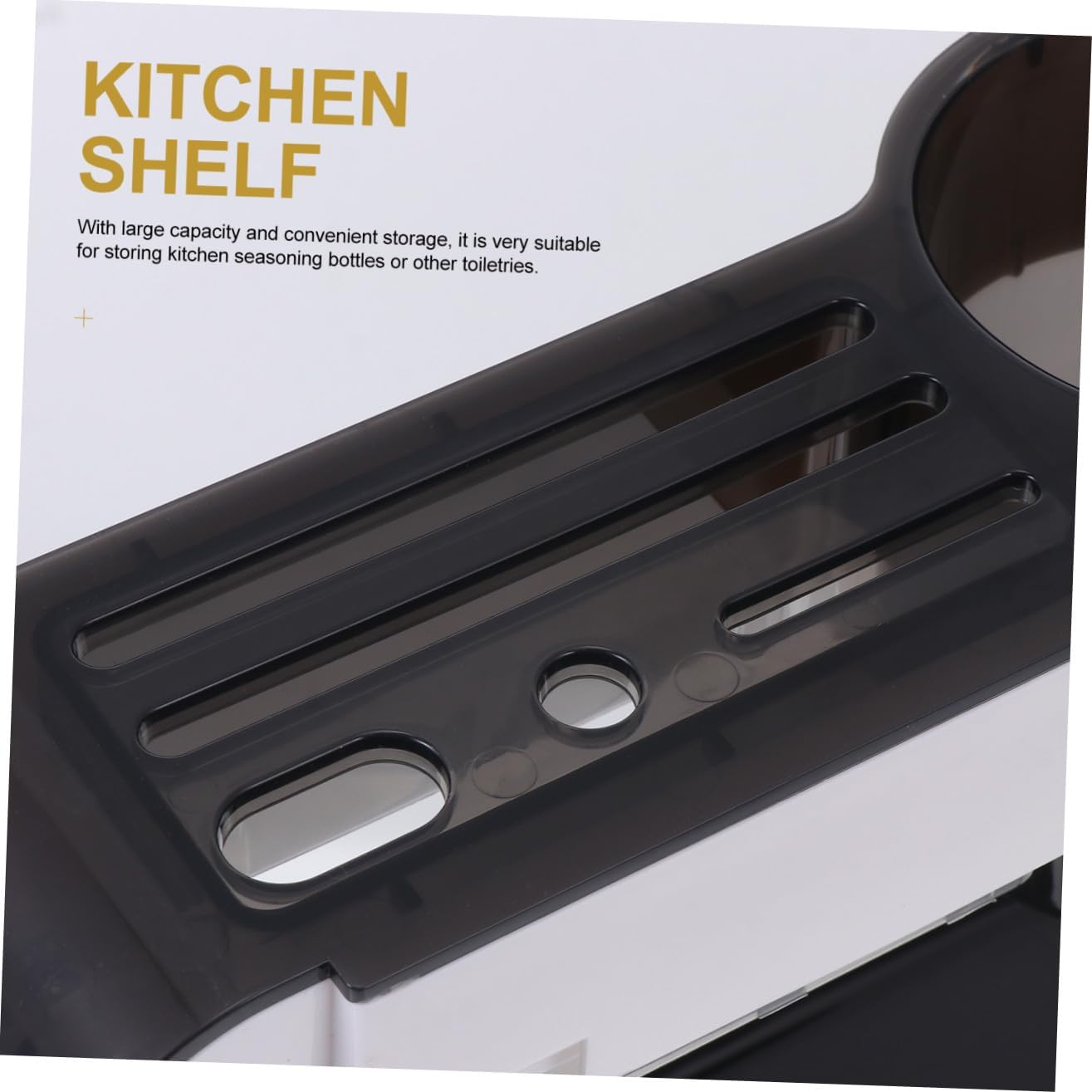 Cabilock 1pc Multi-functional Kitchen Storage Rack Utensil Organizer for Countertop Drainage and Finish Space-saving Design for Cutlery and Cooking Tools