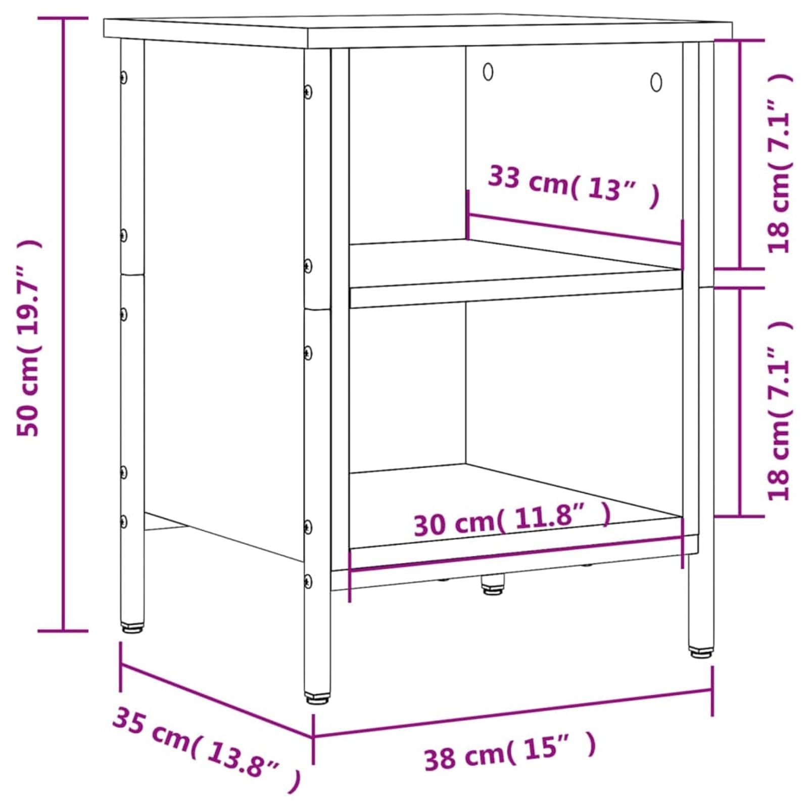 Rantry Scarpiera Nera 38x35x50 cm in Legno Multistrato, Scaffale Portascarpe Organizzatore per Scarpe Salvaspazio Stoccaggio Salva Spazio per Corridoio per Soggiorno Ufficio