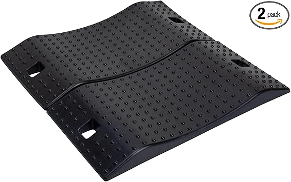 Rubber Tire Saver Ramps 2 Pack Durable Anti-Slip Pads for Car Tire Lifting Tool and Flat Tire Parking Stopper for Garage Easy to Store