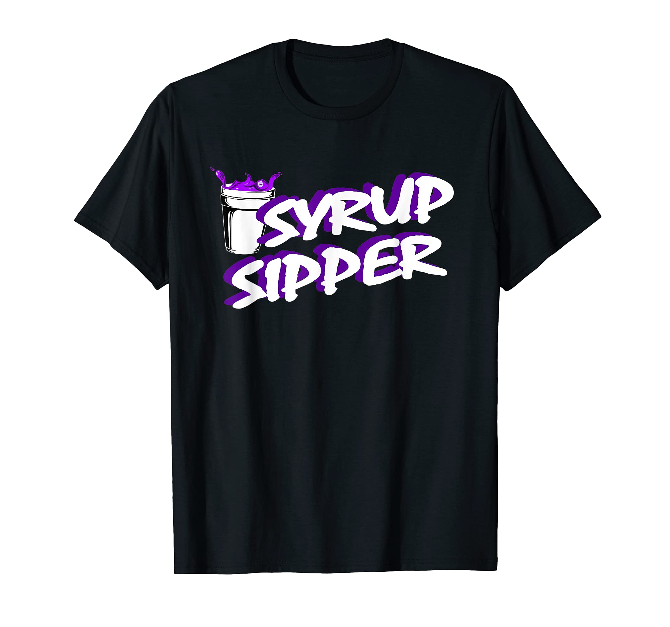 Codeine LeanCough Syrup Purple Drank Sizzurp Double Cup T-Shirt