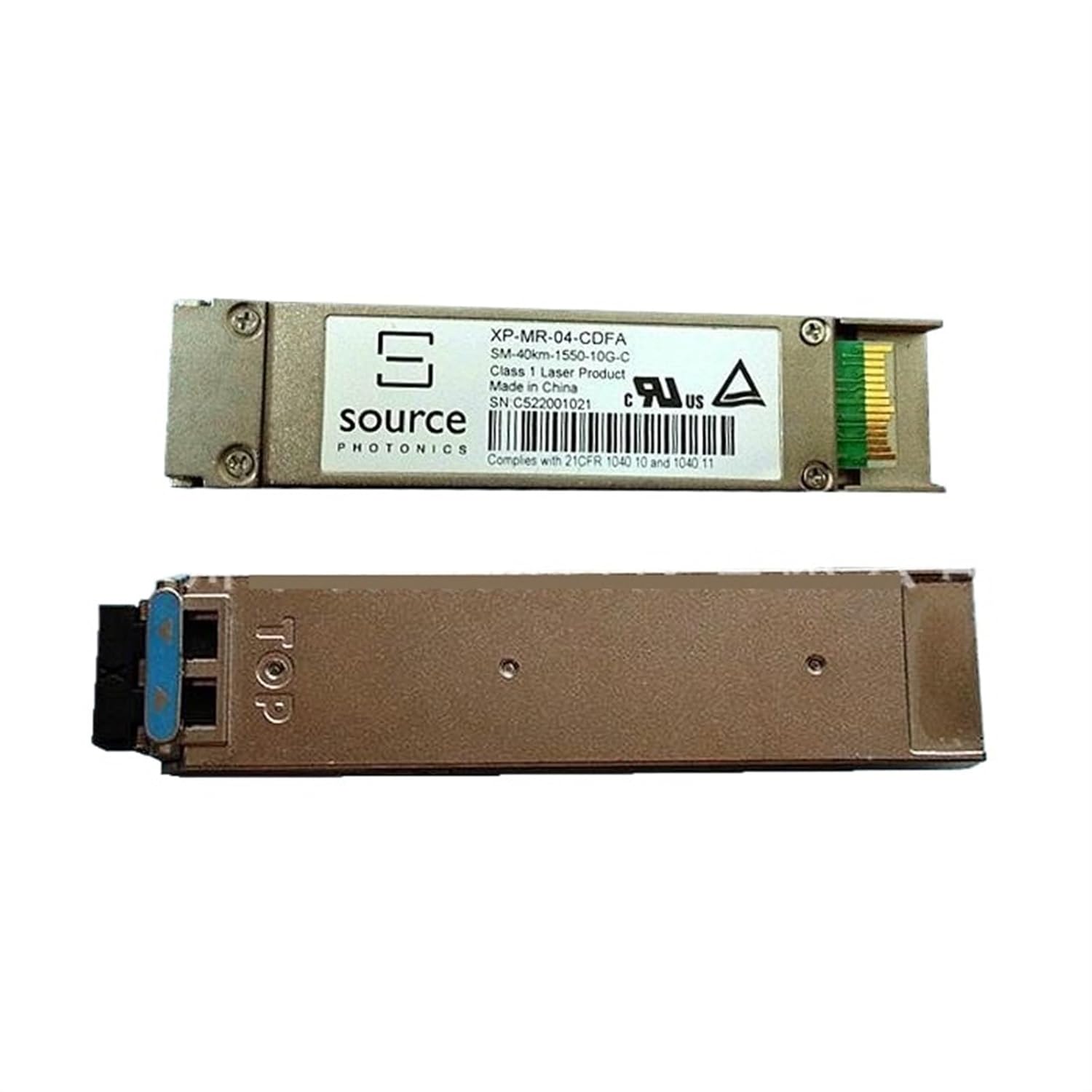 Optical Fiber Module 10G 1550nm 40km 10G Single Mode XFP XP-MR-04-CDFA