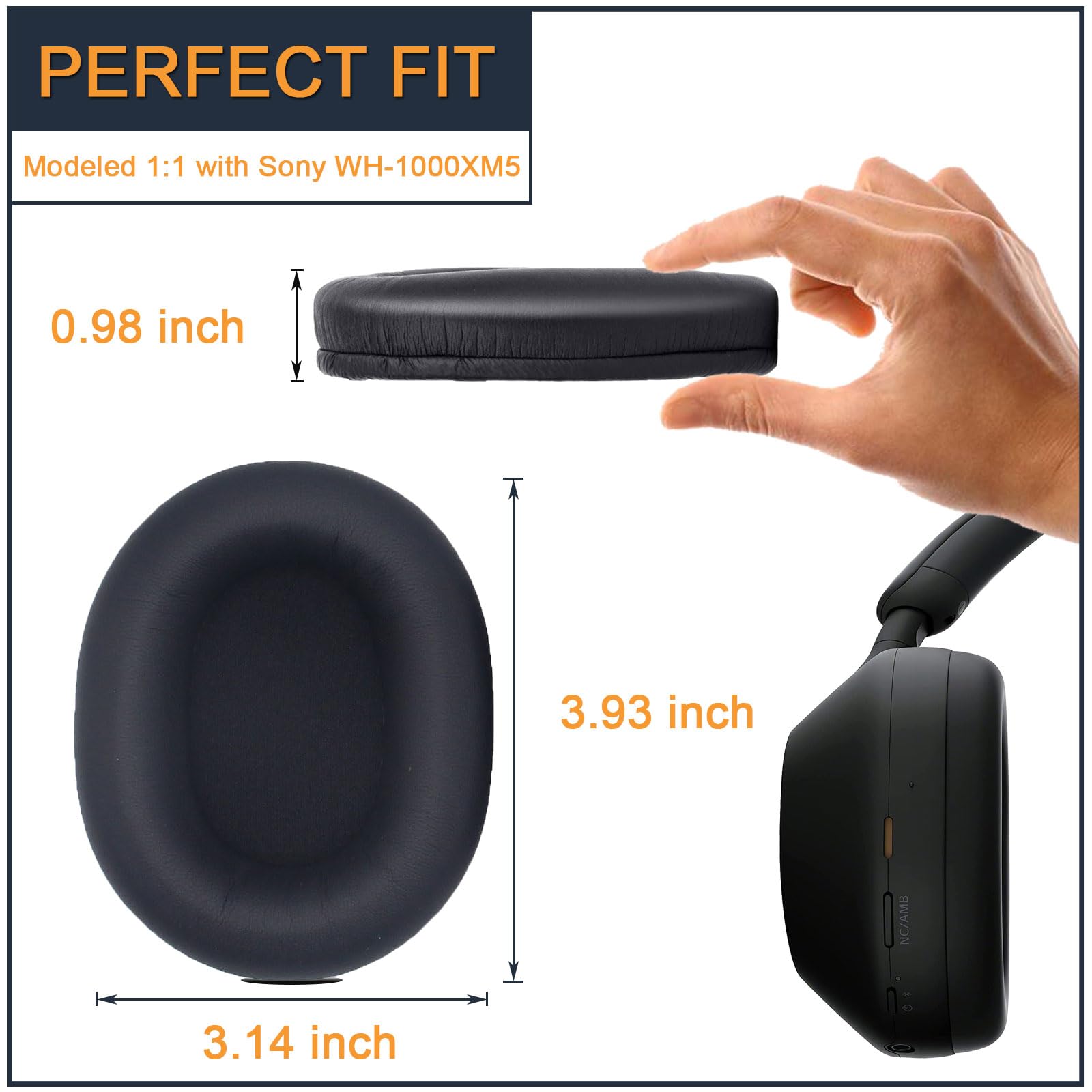 Amazon.com: Earpads for Sony WH-1000XM5, A Pair of Replacement Ear