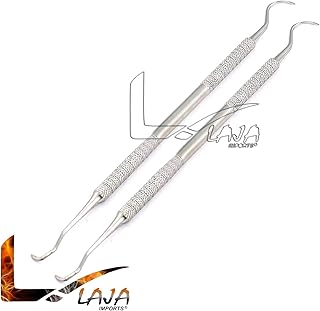 LAJA Imports Lot of 2 Pcs Dental Sickle Scaler Anterior Towner Jacquette U15-33 Dental Instruments