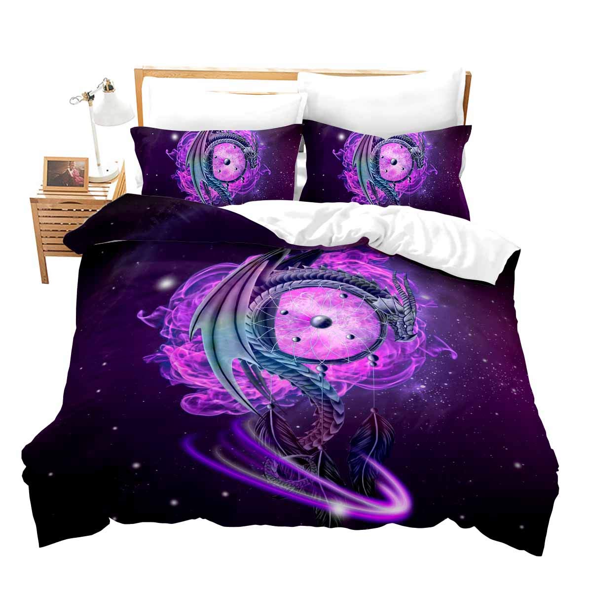 Erosebridal Galaxy Bedding Set Twin Size Dream Catcher Comforter Cover
