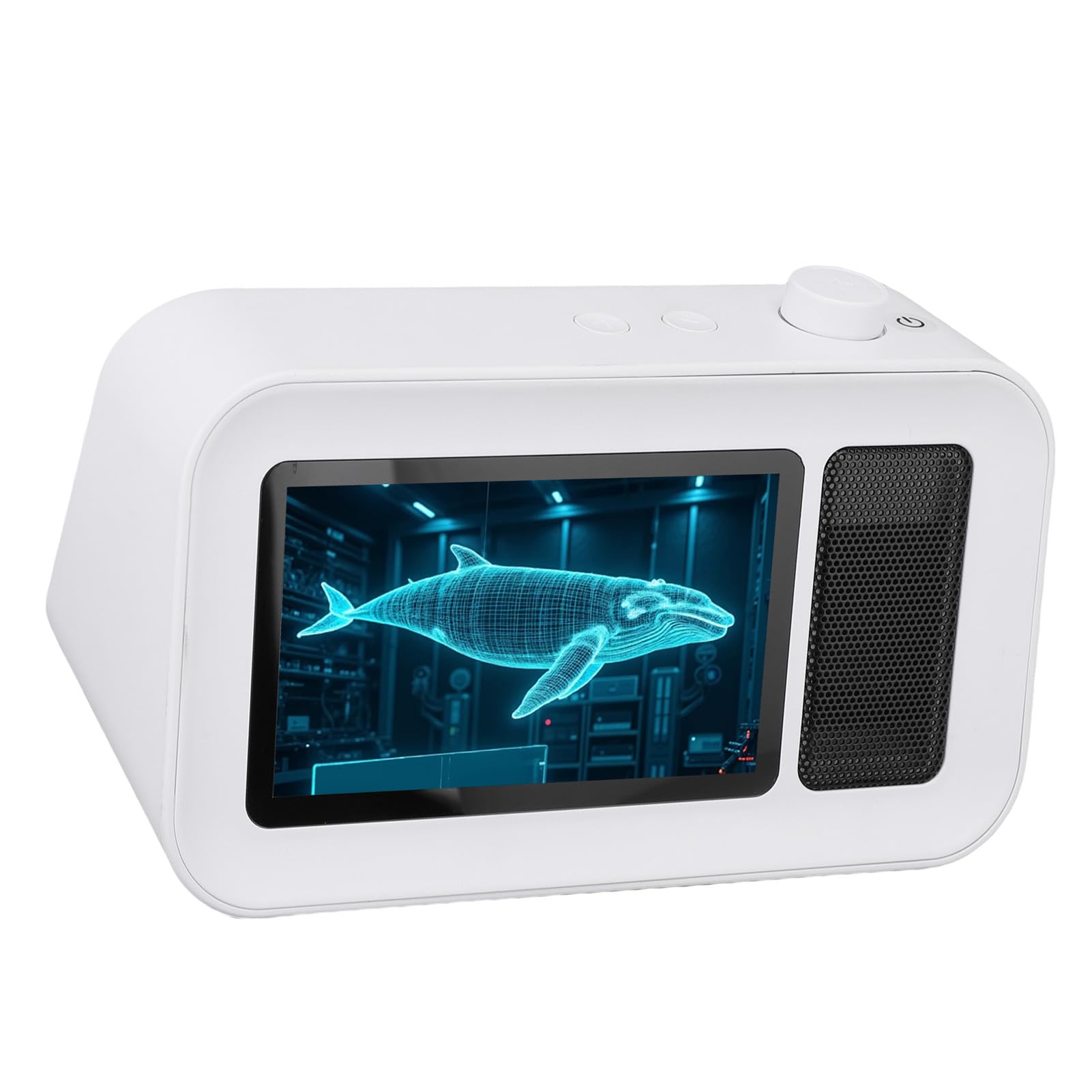 Naroote Holograficzny Głośnik Bluetooth 3D, Oszałamiający Wyświetlacz Holograficzny o Rozdzielczości 1080P i łącznością Bluetooth, do Wystroju Wnętrz i Innowacyjnych Reklam