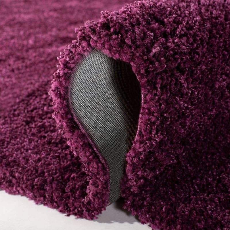 Image of SAGON Anti-Skid Shaggy Carpet Rug for Home | Ultra-Soft Plush Floor Mat for Living Room & Bedroom | Non-Slip, High-Density, Cozy Luxury Decor| 1.6 x 4 Feet Parpul