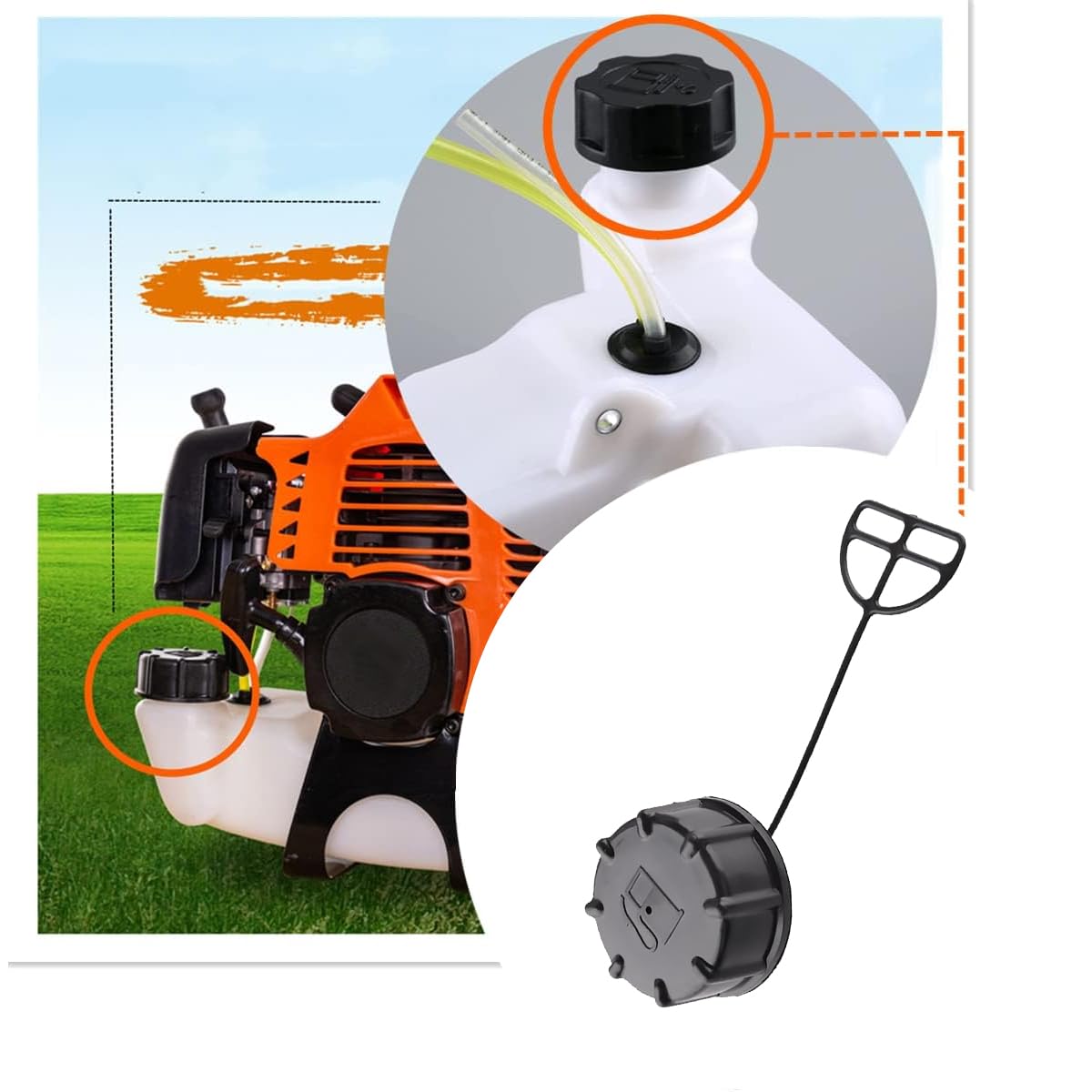 Keenso Tankdeckel 50mm Universal - Passend Für ATV Quad TaoTao Coolster Buyang