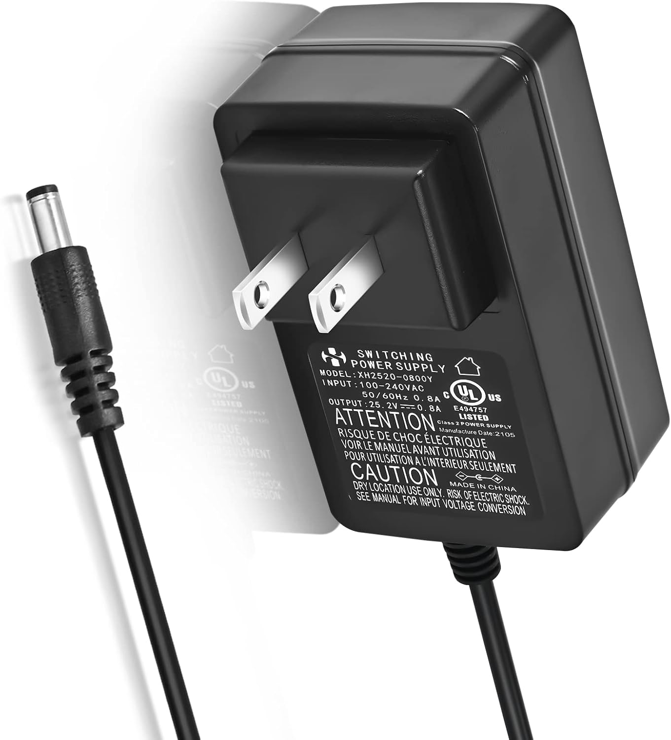 AC/DC 24V 25.2V 0.8A Charger Muscle Massage Gun Charger