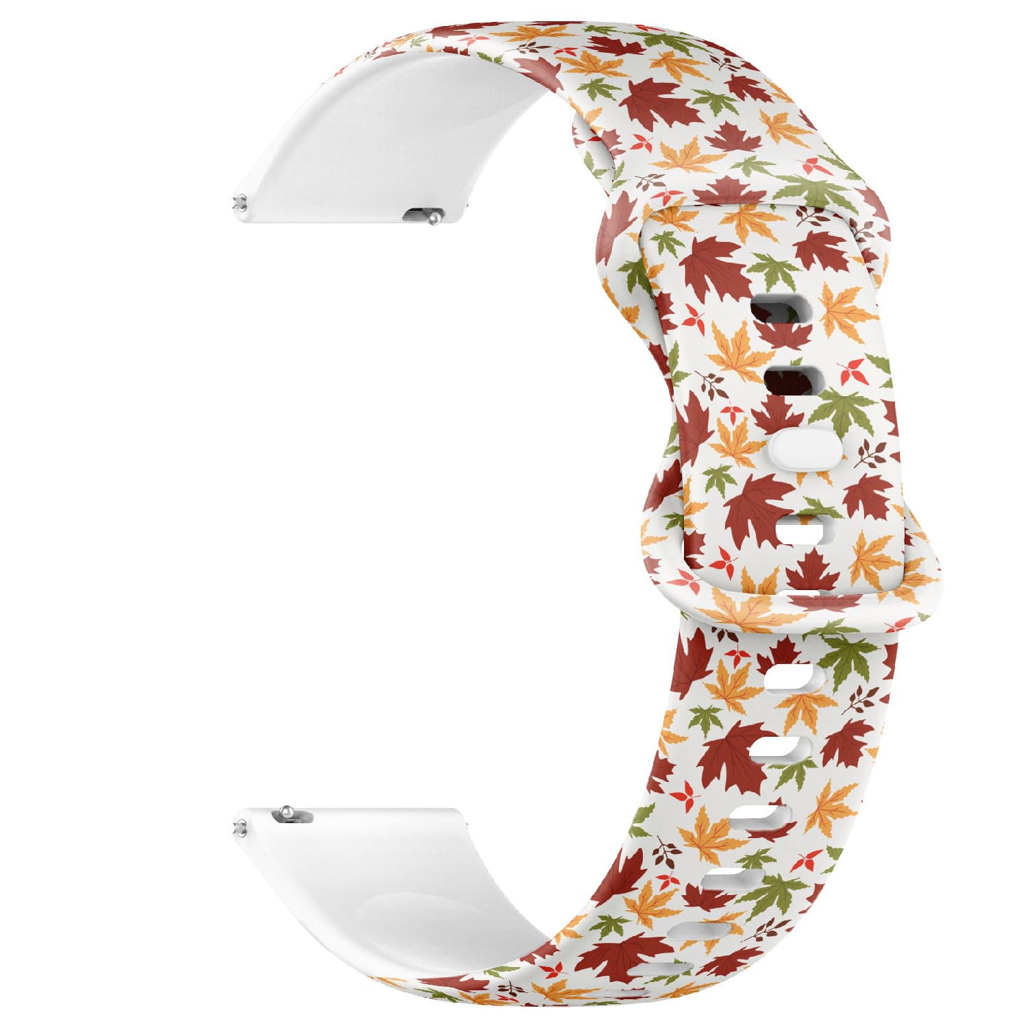 Compatible with Garmin Fenix 7/7 Pro, Fenix 6/6 Pro, Fenix 5/5 Plus, Epix (Gen2) / Epix Pro (Gen2), 22mm Replacement Sport Watch Band (Leaf) Silicone Soft Strap Bracelet