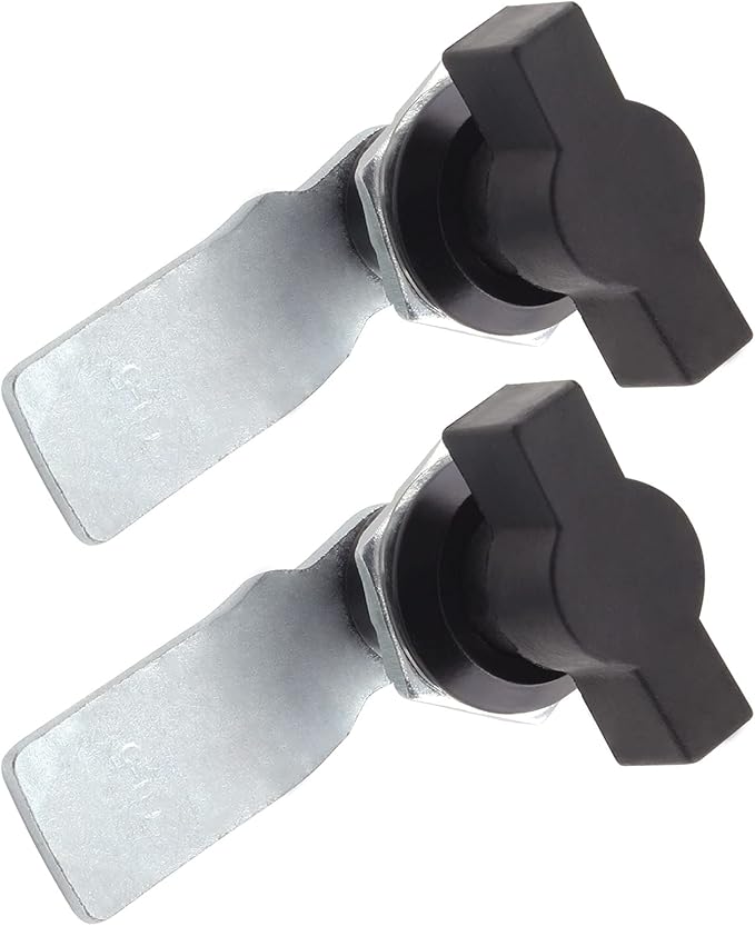 Jiozermi 2 Packs 5/8" Thumb Operated Offset Cam Lock, T Handle Swing