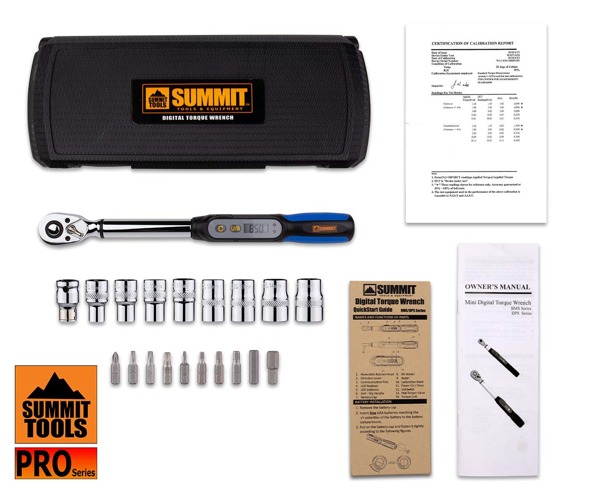 Amazon | Summit Tools 3/8インチ デジタルトルクレンチ トルク範囲2 