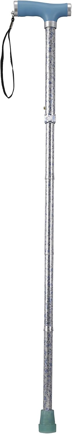 Drive Medical Folding Canes with Glow Grip Handle, Light Blue, EA