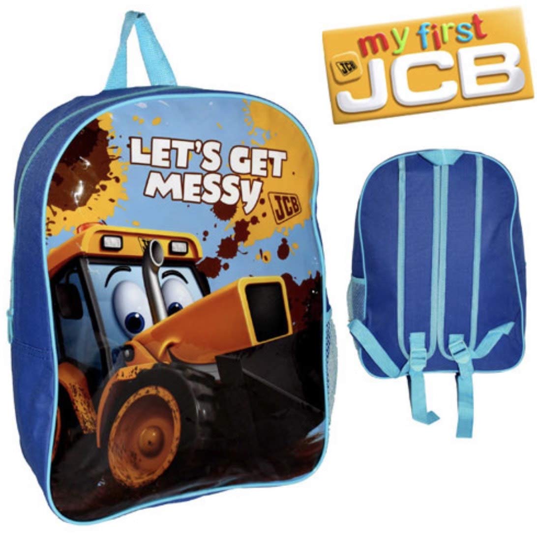 Joey Jcb Blue Official Backpack Kids Older My First School Rucksack