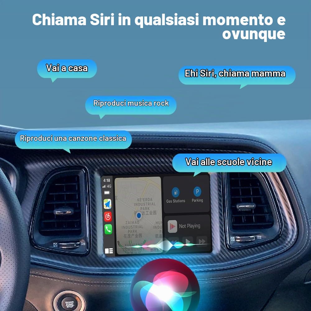 Senza fili CarPlay Ammodernamento kit Decodificatore Per JEEP Cherokee Commmander Compass Uconnect8.4 "2016-20MY, Supporto Android Auto, AirPlay, Mirrorlink, Inversione Telecamera Funzioni