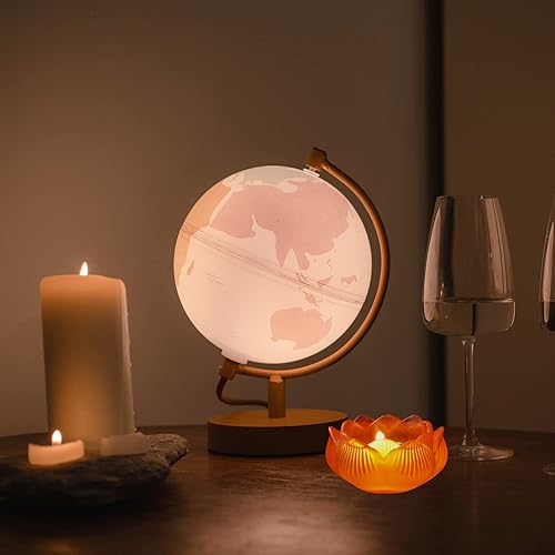 Miniatura 20 de BESPORTBLE 2 portavelas de cristal de loto – Portavelas de cristal decorativo para decoración del hogar, votiva, boda y luz nocturna