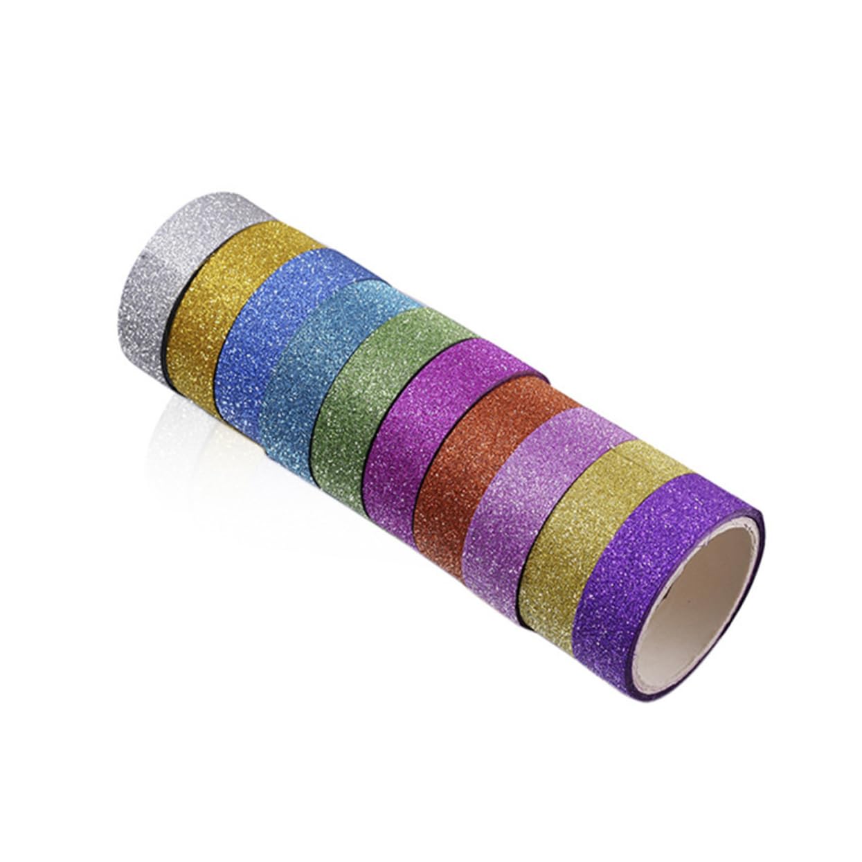 80rotoli Adesivo Decorativo Glitterato Autoadesiva Scrapbooking Decorazione e Lavoretti Creativi Per Scuola e