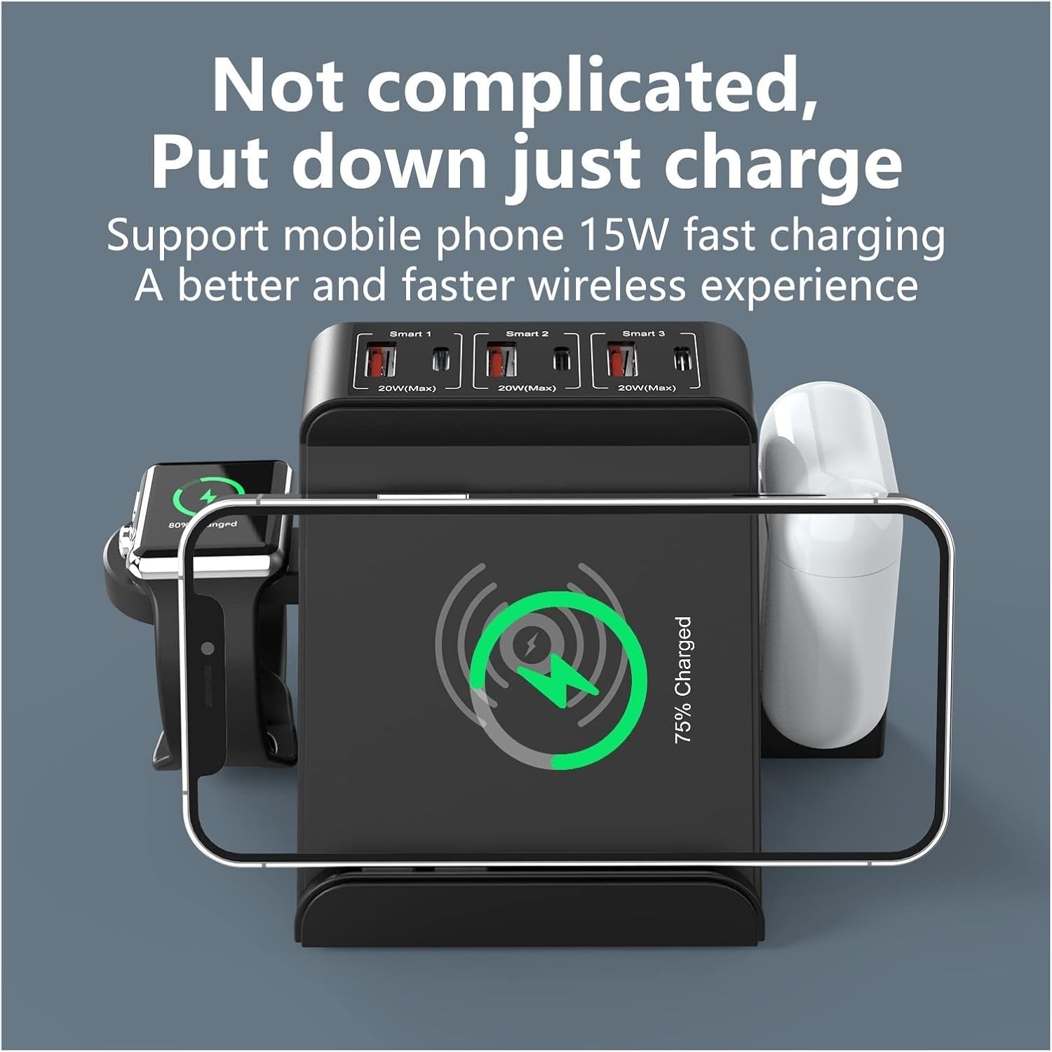 usb charging station fast charger adapter for mobile phone usb c charger wireless charger compatible with iphone 13 12x xiaomi color eu power adapt