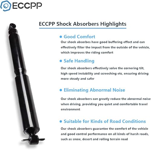 Miniatura 5 de ECCPP - Amortiguadores delanteros y traseros para Chevrolet Express 2500 Express 3500 compatible con 344385 37164 911086