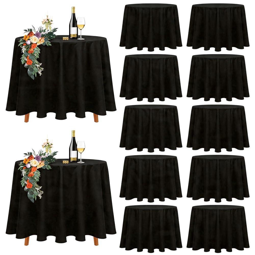 Nappe ronde jetable pour mariage et buffet de fête d'anniversaire