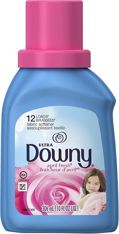 Acondicionador de telas líquido fresco Downy April (suavizante de telas), 12 cargas 10 fl oz