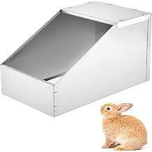Rabbit Nesting Box,2 Pcs Metal Bunny Small Animal Nest with Removable Floor