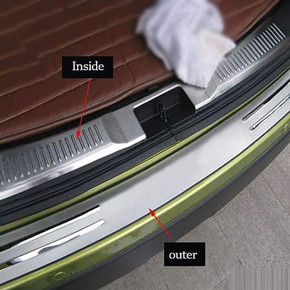 Tira ProteccióN Parachoques de Acero Inoxidable Coche,para MG ZS Maletero Umbral Puerta AntiarañAzos Protectora.