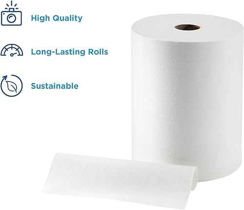 Miniatura 2 de Georgia Pacific EnMotion Toallas de papel, 10" de alta capacidad compatibles X 800 'Roll, color blanco, (6 Rollos de aprox. 800')