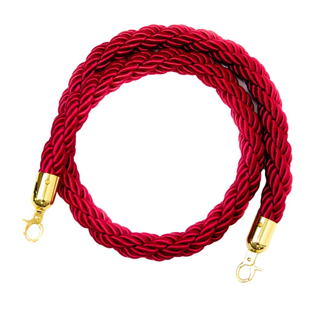 kesoto Cordes de Barrières Diviseur 1.5M/2M/3M Cordes Cordon Séparation - rouge, 3m
